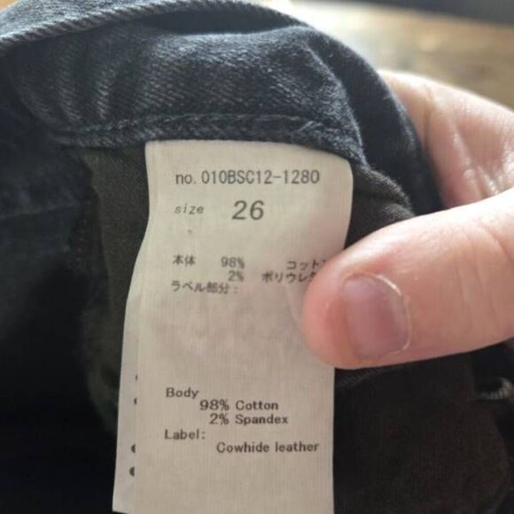 MOUSSY VINTAGE Fremont Skinny Denim Jeans Black Size 26 - Picture 4 of 5